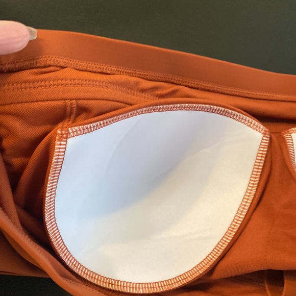 NWT Xhileration Bathing Suit Top Rust. Adjustable Straps Sewn in Pads No Wire - Picture 4 of 6